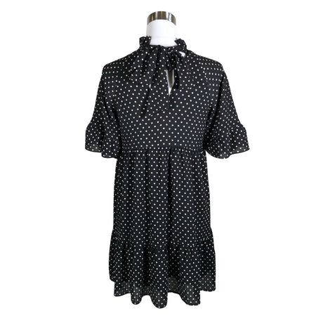 Unisex Sézane - Schiffon dress, size 36 - Black (2)
