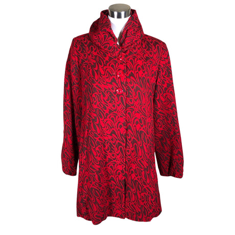 Unisex Cliff - Wool coat, size 38 - Red ()