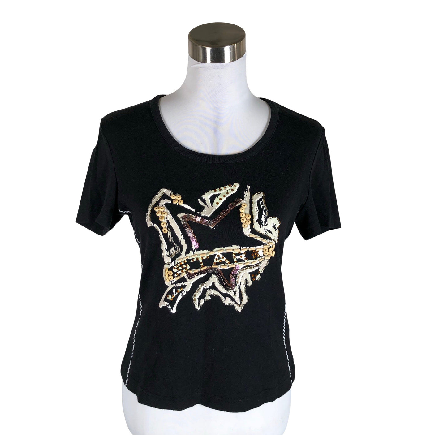 Unisex Taifun - T-shirt, size 38 - Black (1)