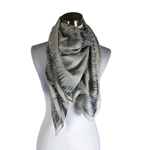 Unisex McQ by Alexander McQueen - Scarf, size Maxi - Gray (1)