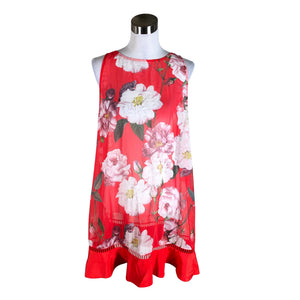 Unisex Ted Baker - Schiffon dress, size 38 - Red (1)