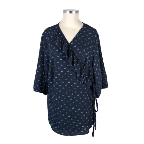 Unisex Zizzi - Short-sleeved blouse, size 46 - Blue ()