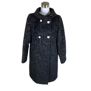 Unisex Manuela Conti - Wool coat, size 38 - Black (1)