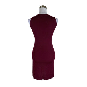 Unisex Lauren Ralph Lauren - Knit dress, size 34 - Wine red (2)