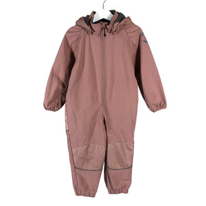 Unisex mikk -line - Soft shell jumpsuit, size 86 - 92 - Light pink (1)