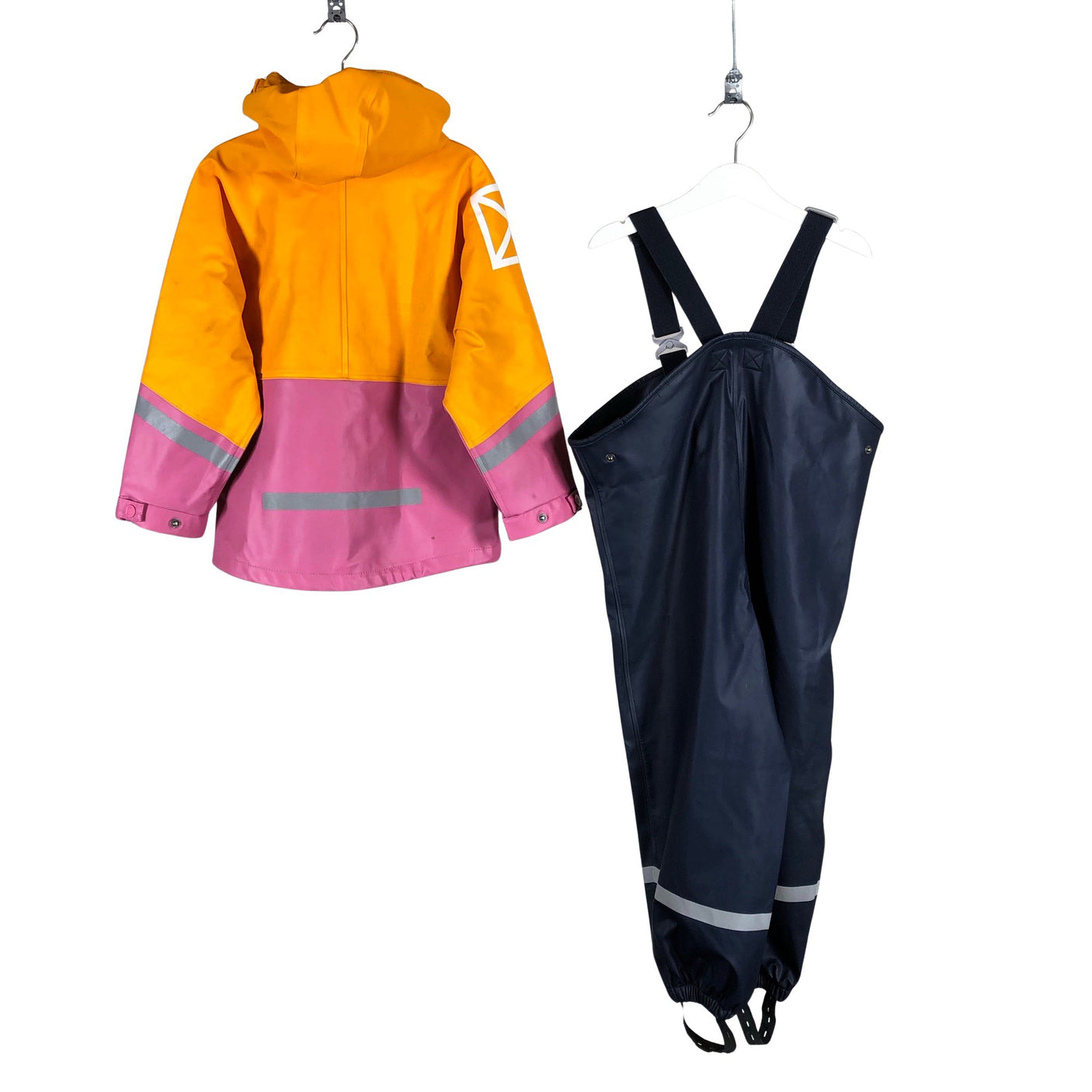 Unisex Didriksons - Rain jacket, size 104 - 110 - Orange (2)