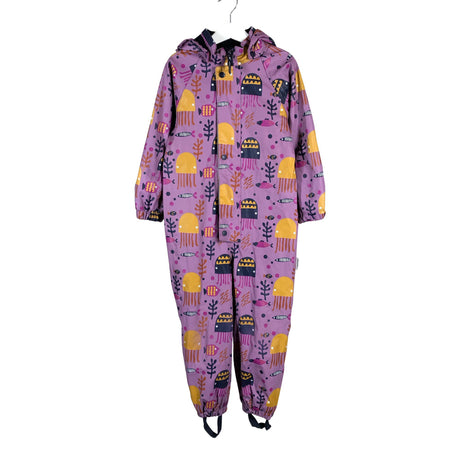 Unisex Jonathan - Rain overall, size 104 - 110 - Violet ()