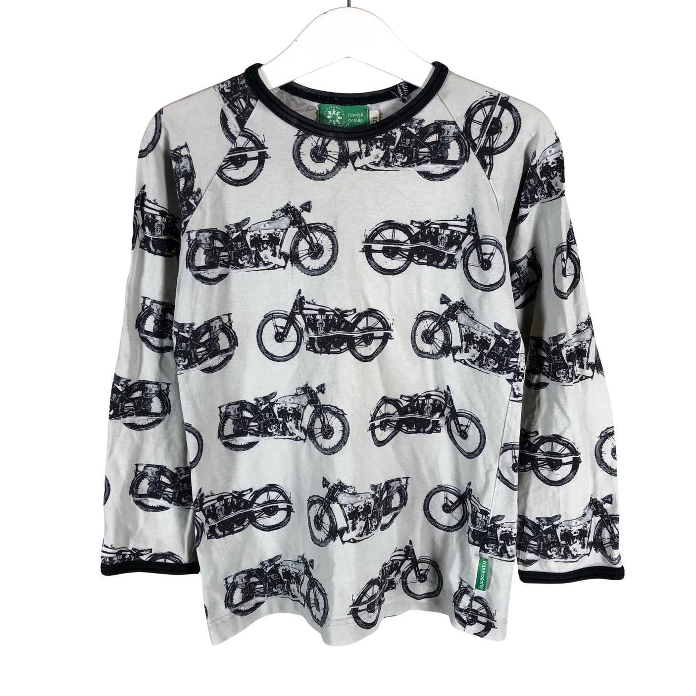 Unisex Naperonuttu - Tricot shirt, size 122 - 128 - Gray (1)