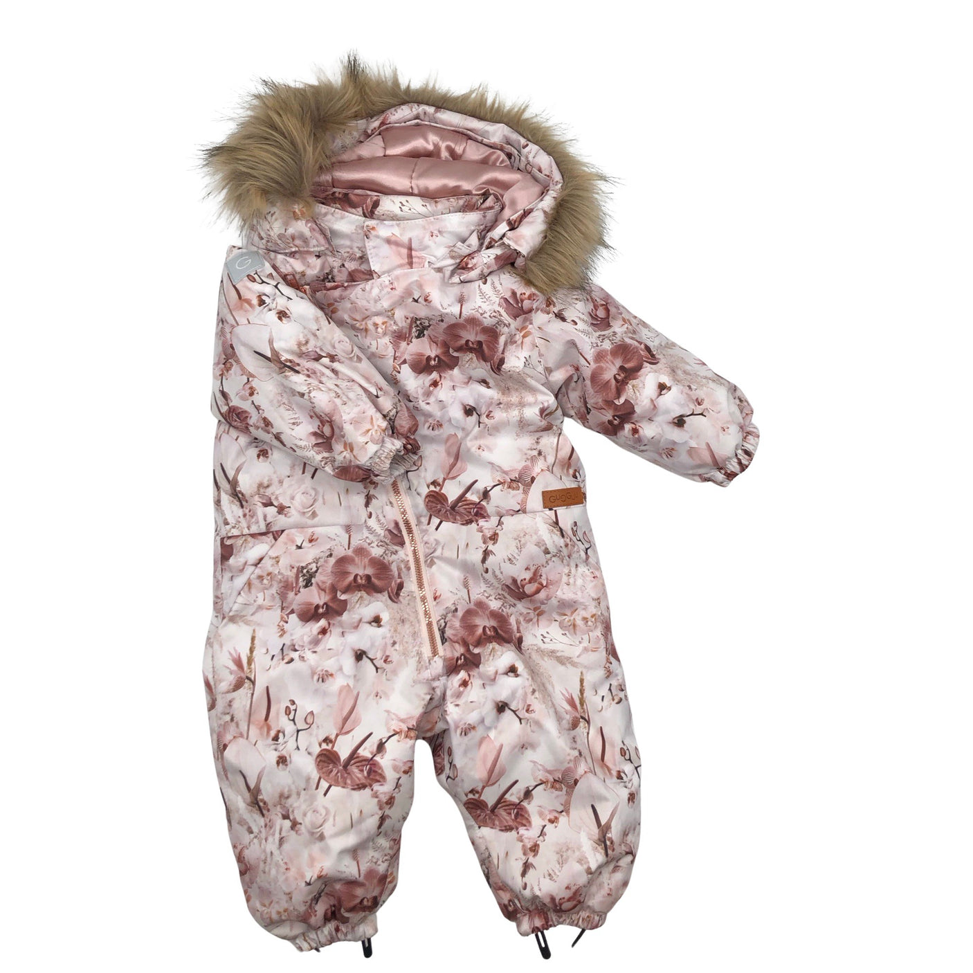 Unisex Gugguu - Winter overall, size 62 - 68 - Light pink (1)