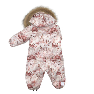 Unisex Gugguu - Winter overall, size 62 - 68 - Light pink (2)