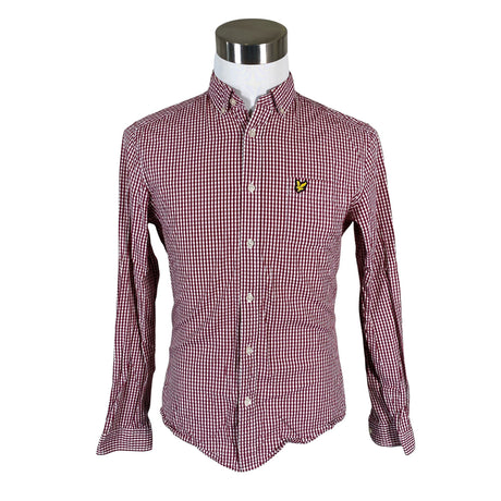 Unisex Lyle&Scott - Collared shirt, size M - Red ()