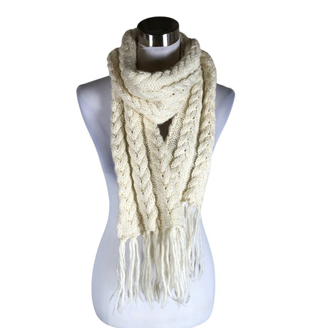 Unisex Global - Scarf, size Midi - Natural white ()