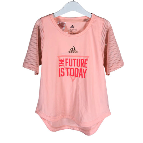 Unisex Adidas - Sports shirt, short sleeve, size 134 - 140 - Light pink ()