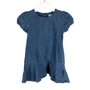 Unisex Polarn O. Pyret - Denim dress, size 86 - 92 - Blue (1)