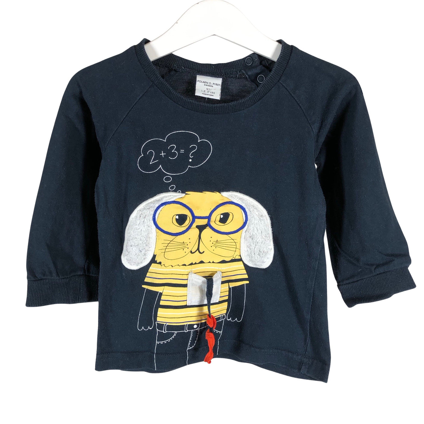 Unisex Polarn O. Pyret - Tricot shirt, size 86 - 92 - Blue (1)