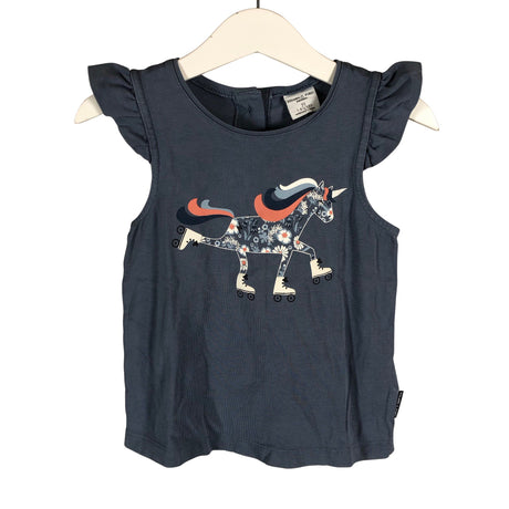 Unisex Polarn O. Pyret - Tricot tank top, size 86 - 92 - Light blue ()
