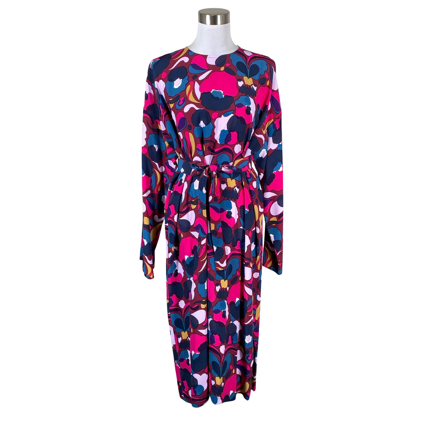 Unisex Marimekko - Schiffon dress, size 40 - Wine red (1)