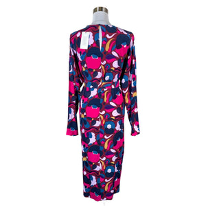 Unisex Marimekko - Schiffon dress, size 40 - Wine red (2)