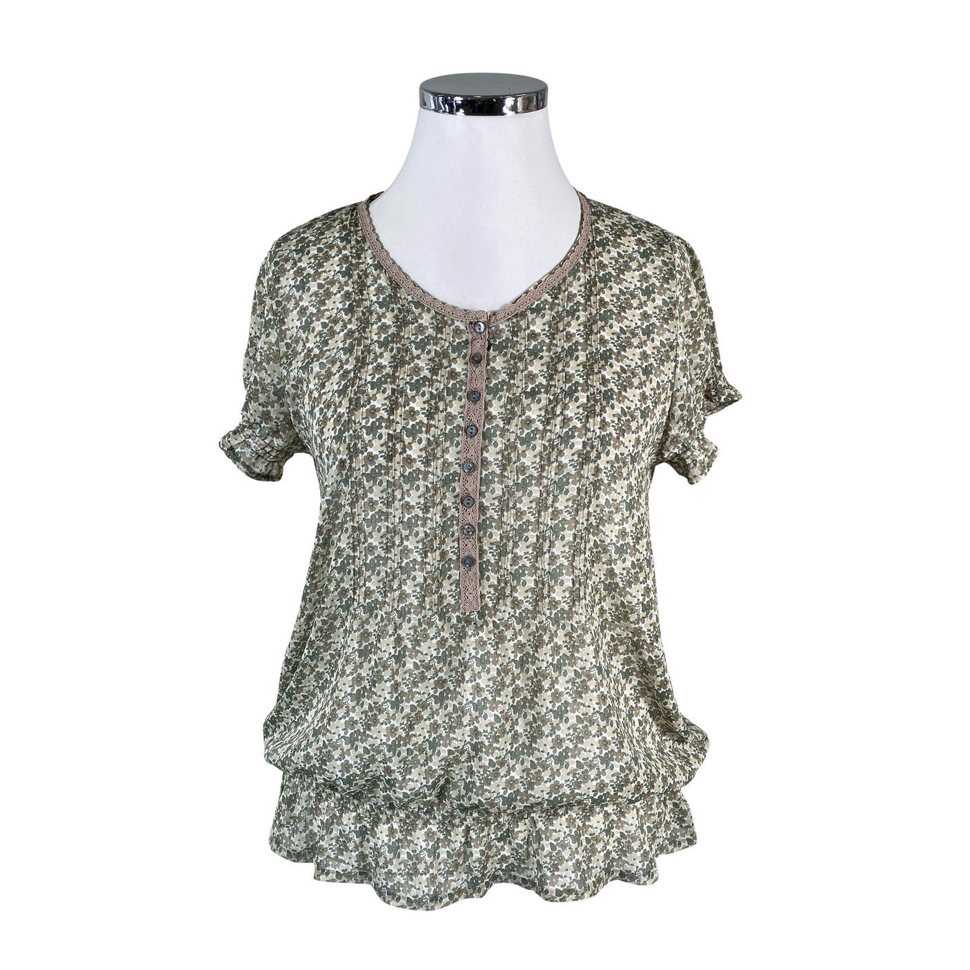 Unisex Fransa - Schiffon tunic, size 40 - Green (1)