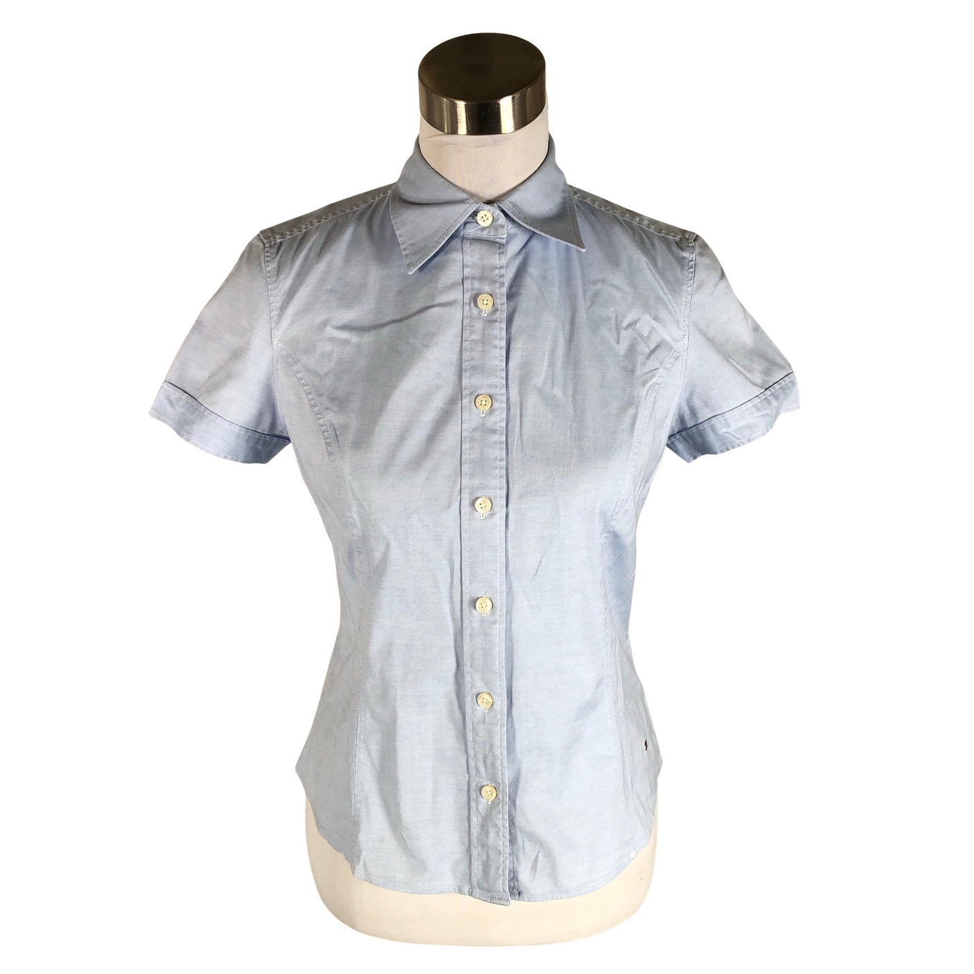 Unisex Tommy Hilfiger - Short-sleeved blouse, size 34 - Light blue (1)