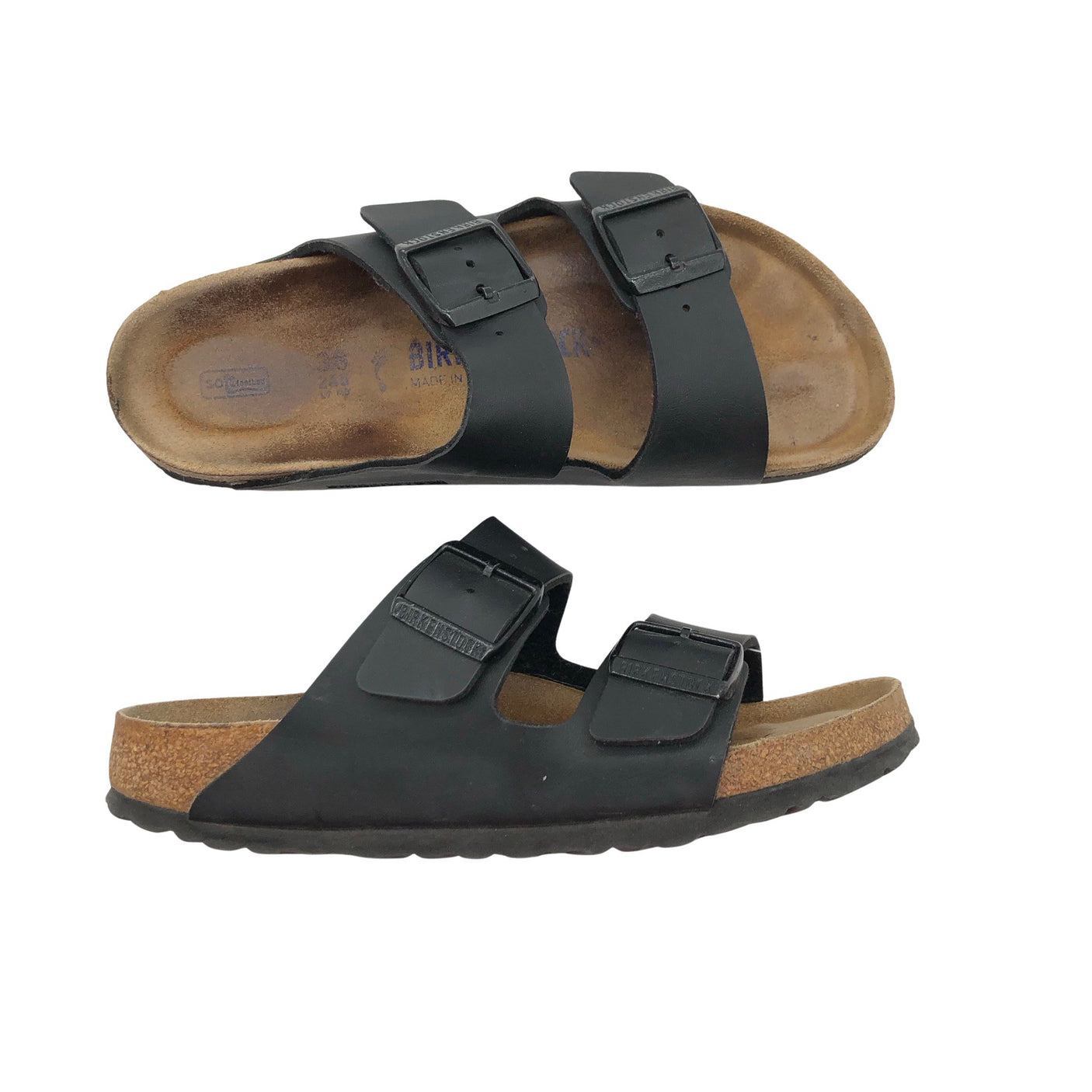 Unisex Birkenstock - Sandals, size 38 - Black (1)