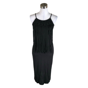 Unisex Nü - Tricot dress, size 36 - Black (1)