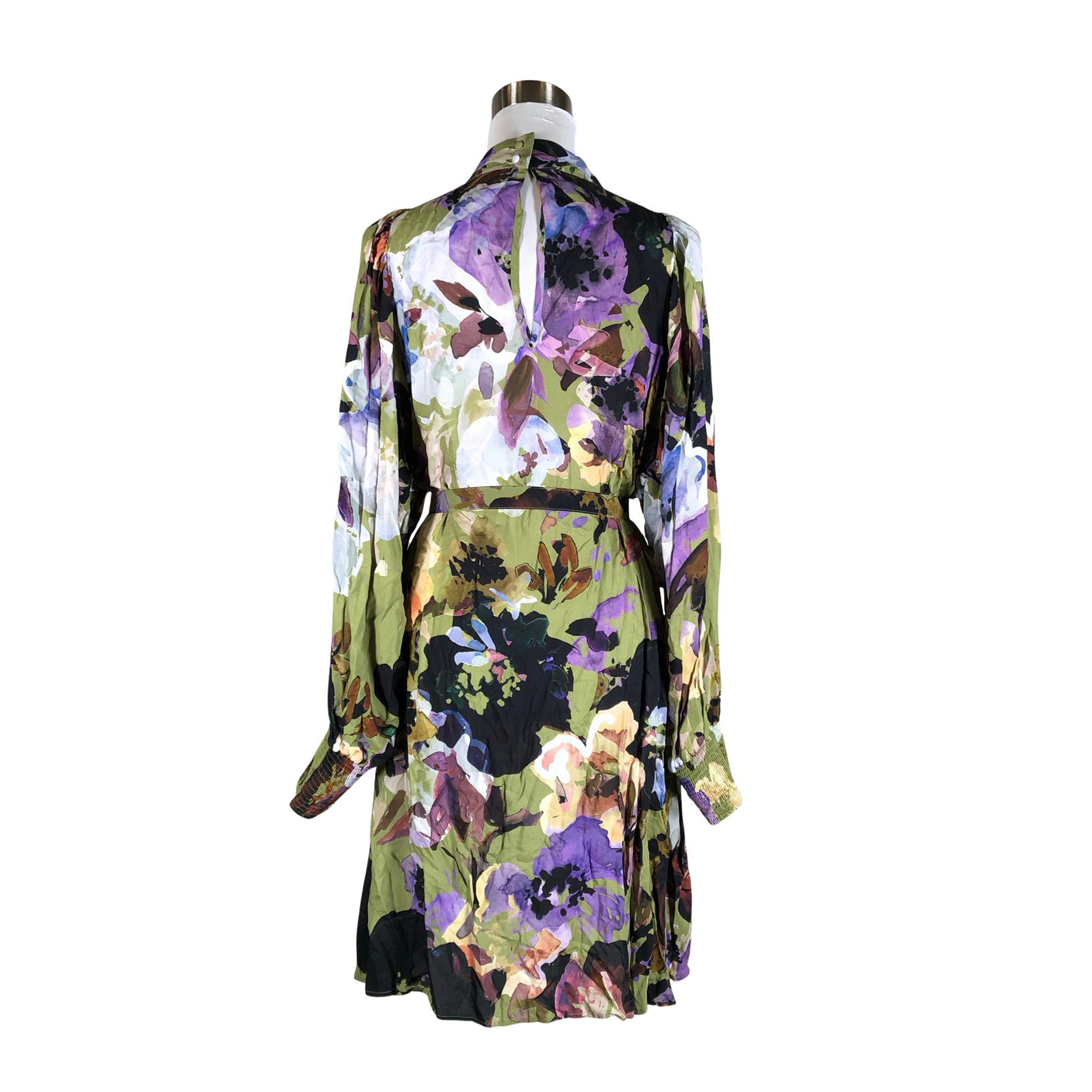 Unisex Kaiko - Schiffon dress, size 38 - Green (2)