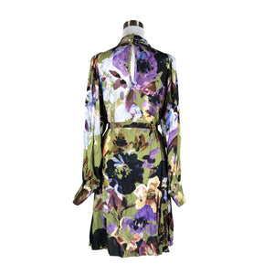 Unisex Kaiko - Schiffon dress, size 38 - Green (2)