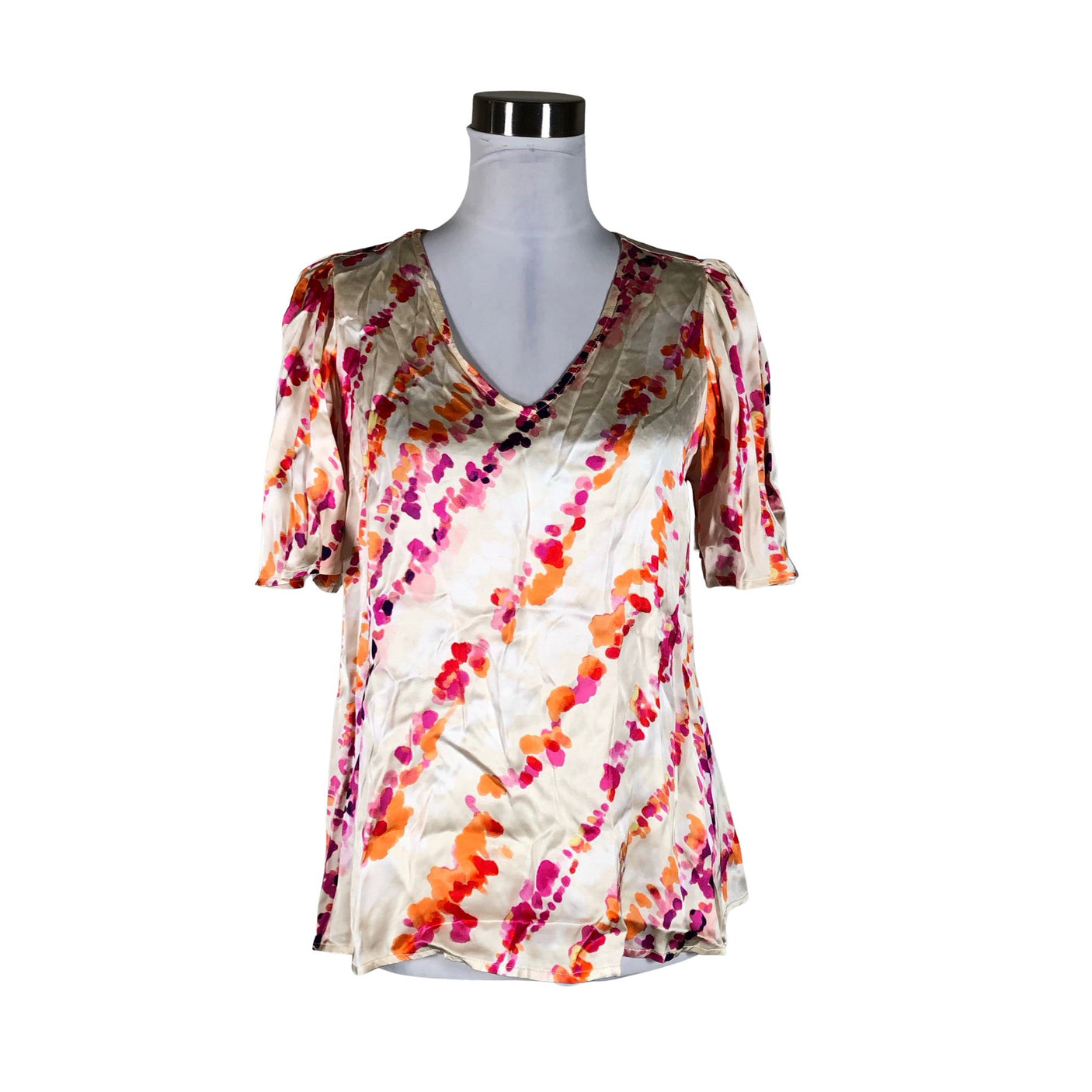 Unisex Culture - Short-sleeved blouse, size 36 - Beige (1)