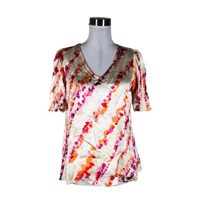 Unisex Culture - Short-sleeved blouse, size 36 - Beige (1)