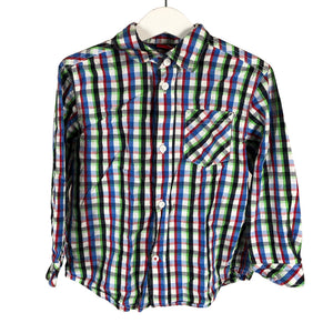 Unisex s.Oliver - Collared shirt, size 104 - 110 - Blue (1)
