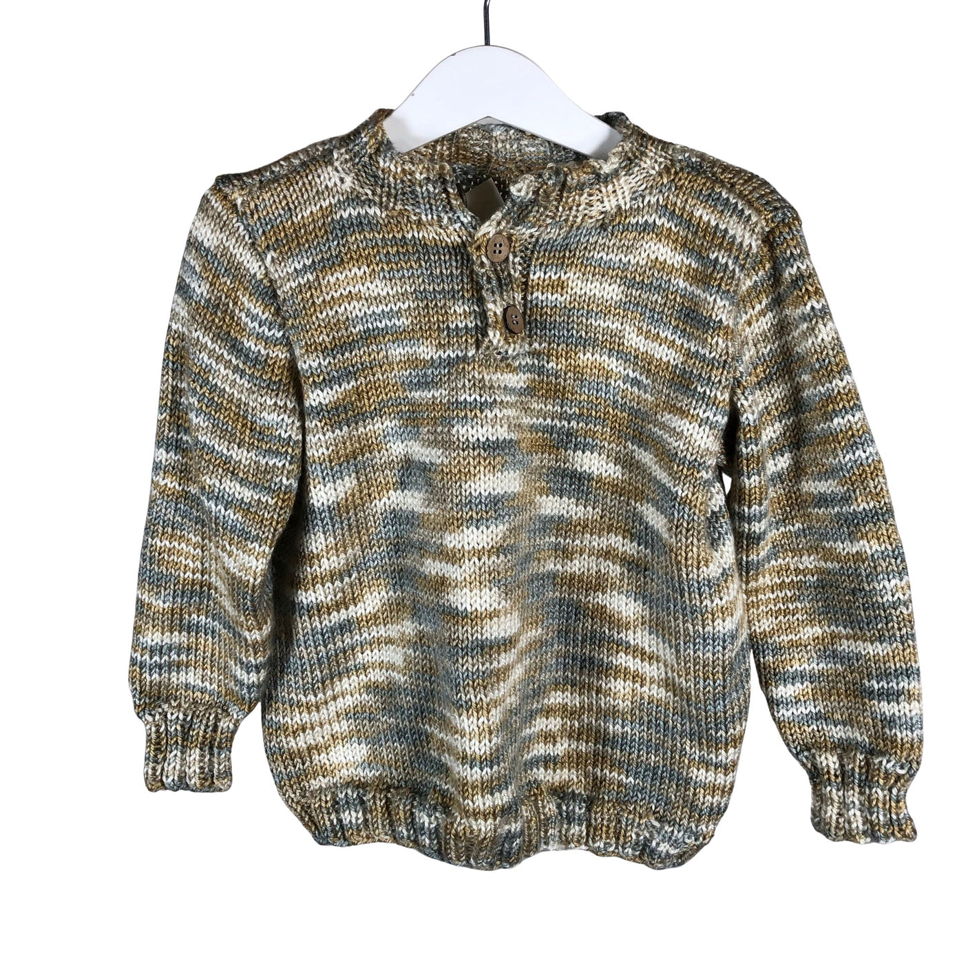 Unisex Handmade - Sweater, size 104 - 110 - Beige (1)