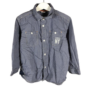 Unisex s.Oliver - Collared shirt, size 104 - 110 - Blue (1)