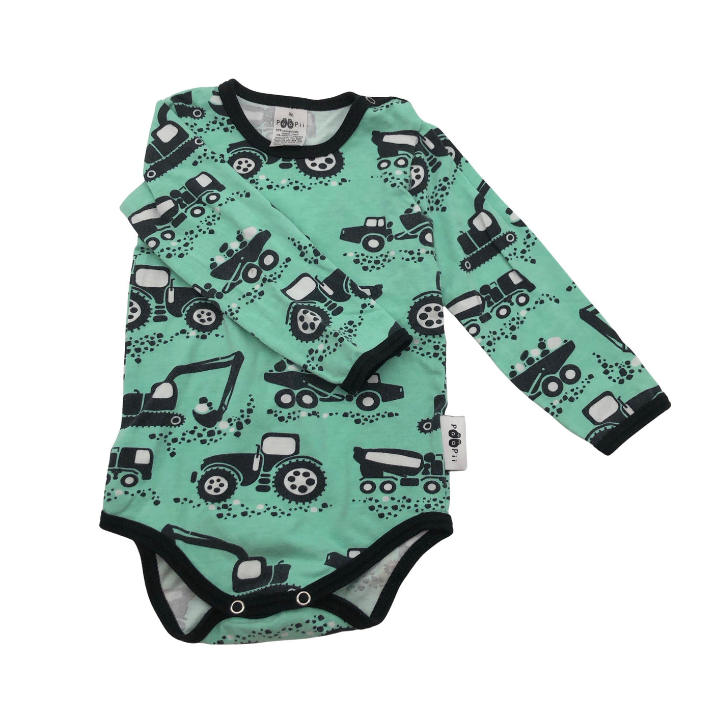 Unisex PaaPii - Body, size 80 - 86 - Green (1)