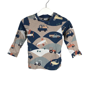 Unisex Polarn O. Pyret - Tricot shirt, size 80 - 86 - Blue (1)