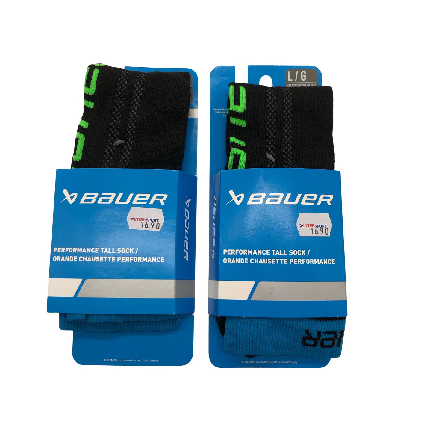 Unisex Bauer - Socks, size 43 - Black (1)