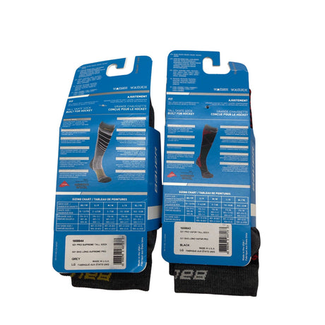 Unisex Bauer - Socks, size 43 - Black (2)