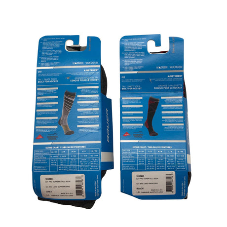 Unisex Bauer - Socks, size 43 - Black (2)