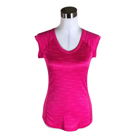 Unisex Nike - Sports shirt, short sleeve, size 34 - Pink ()