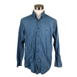 Unisex Fynch-Hatton - Collared shirt, size 42 - Blue (1)