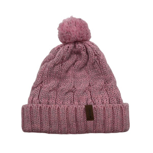 Unisex Lindberg - Winter beanie, size 52 - 54 cm - Light pink (1)