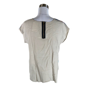 Unisex Maria Bellentani - Short-sleeved blouse, size 38 - Beige (2)