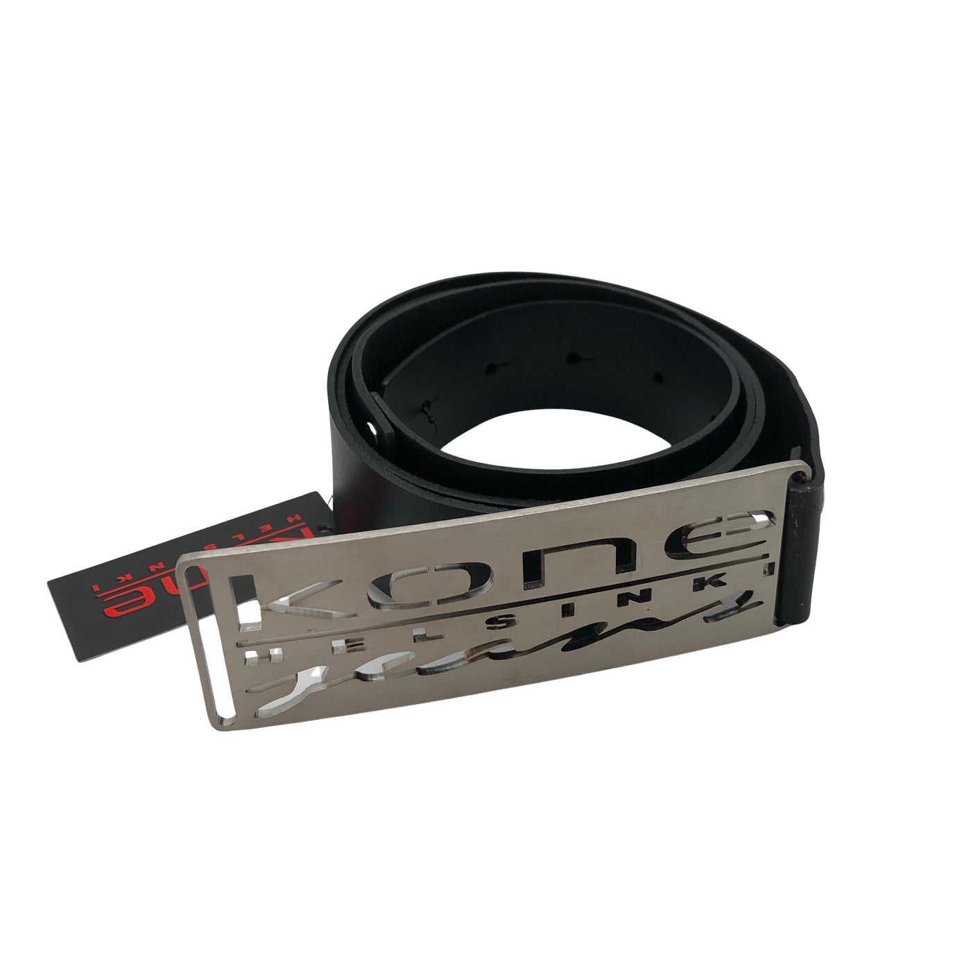 Unisex Kone Helsinki - Leather belt, size No size - Black (1)