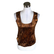 Unisex Ze-Ze - Tricot tank top, size 38 - Brown ()