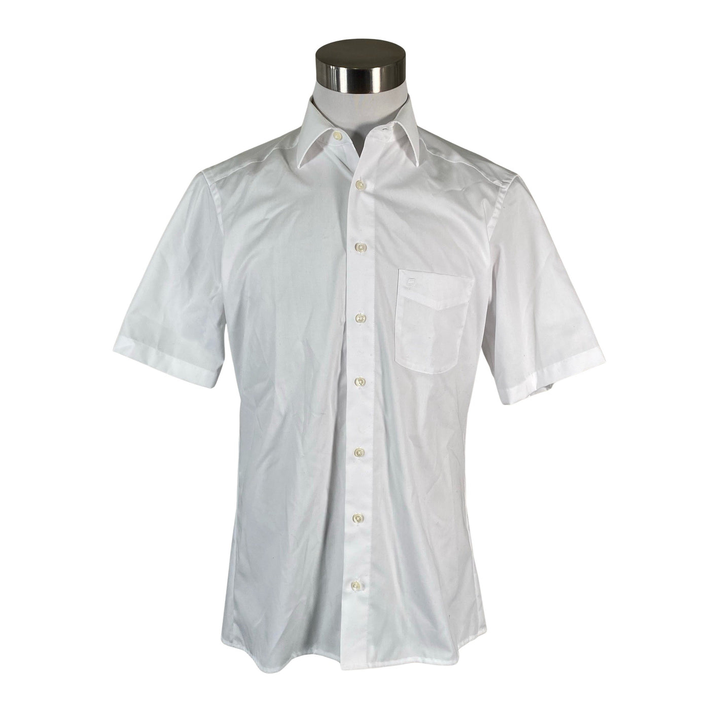 Unisex Olymp - Collared shirt, size M - White (1)