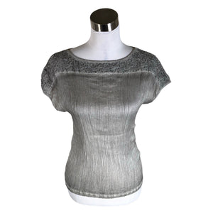 Unisex Project AJ117 Copenhagen - Short-sleeved blouse, size 36 - Gray (1)
