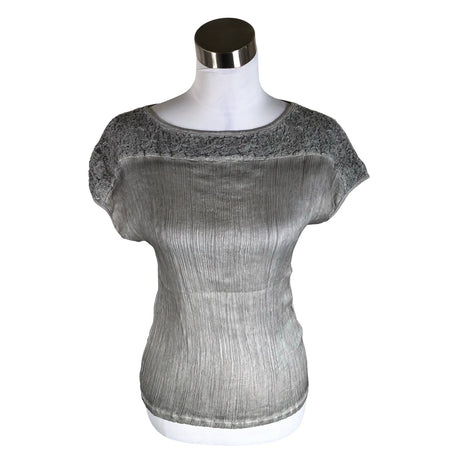 Unisex Project AJ117 Copenhagen - Short-sleeved blouse, size 36 - Gray ()