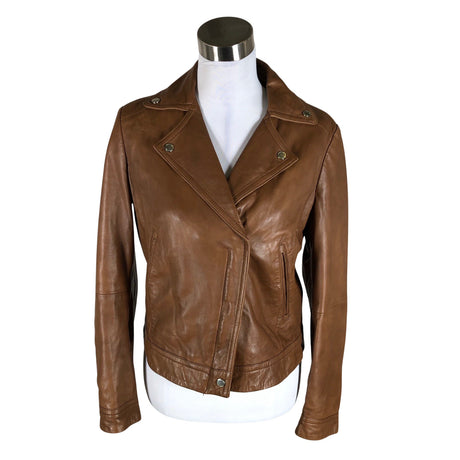 Unisex Massimo Dutti - Leather jacket, size 40 - Brown ()