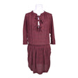 Unisex Maje - Schiffon dress, size 40 - Red ()