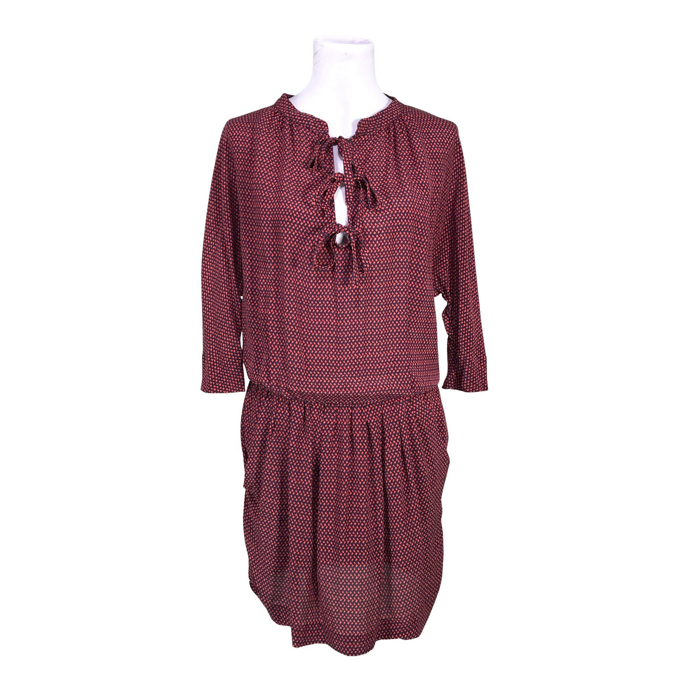 Unisex Maje - Schiffon dress, size 40 - Red (1)